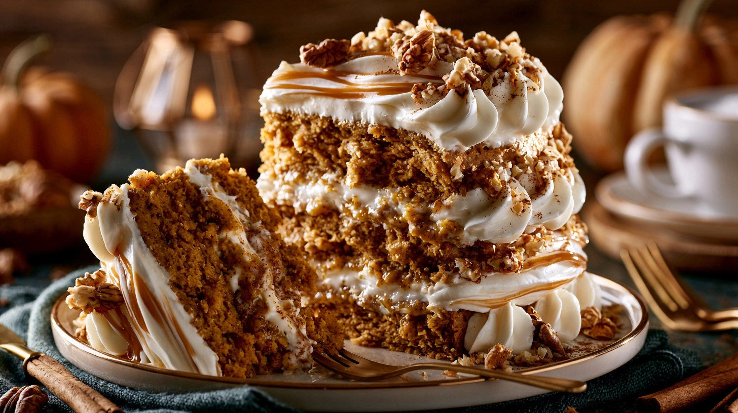 Irresistibly Moist Pumpkin Spice Cake Recipe | Fall Dessert