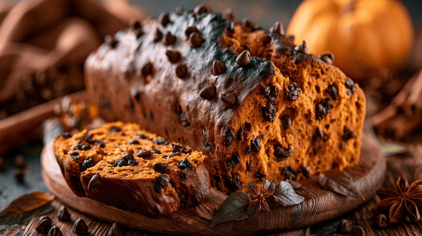 Pumpkin Chocolate Chip Bread Cake Recipe: Moist & Flavorful 9 Pumpkin Chocolate Chip Bread Cake Recipe: Moist & Flavorful