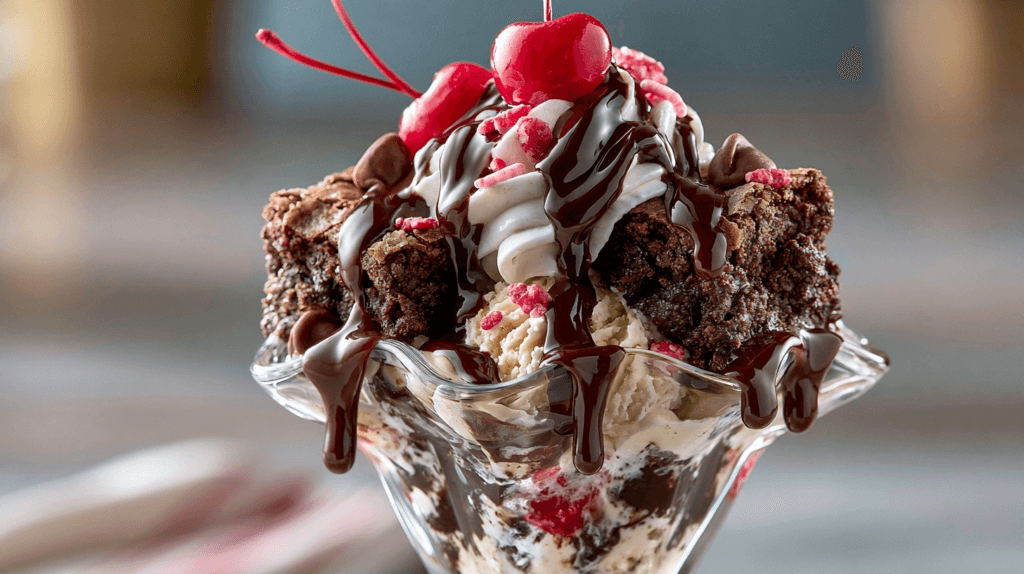 Ultimate Brownie Chocolate Sundae: Indulge in Decadent Delight