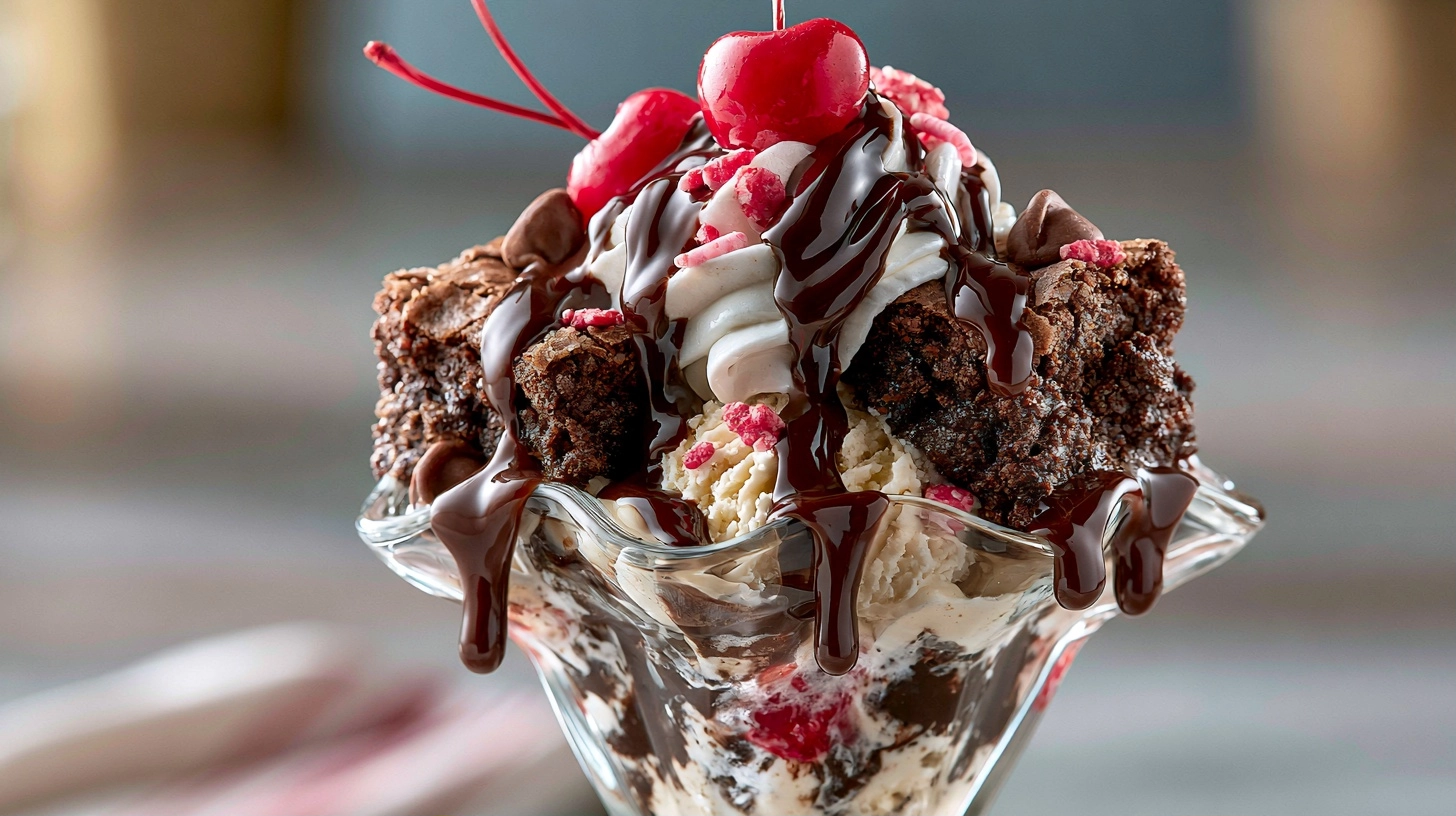 Ultimate Brownie Chocolate Sundae: Indulge in Decadent Delight