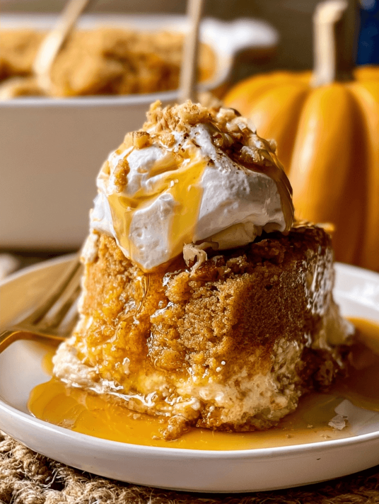 Pumpkin Cream Cheese Dump Cake Fast Recipe