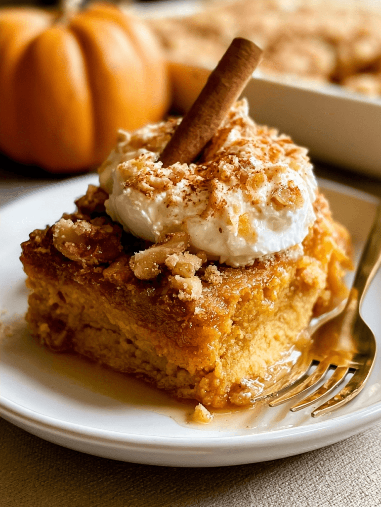3-Ingredient Pumpkin Dump Cake Recipe for Beginners