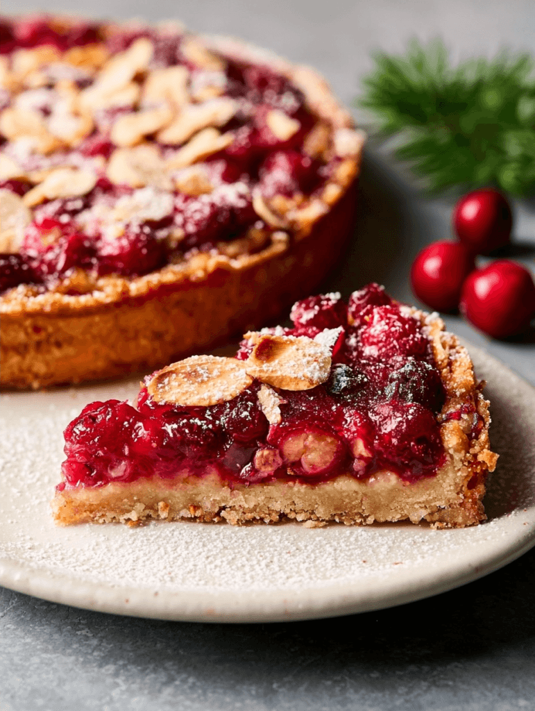 Gluten-Free Cranberry Almond Tart Recipe