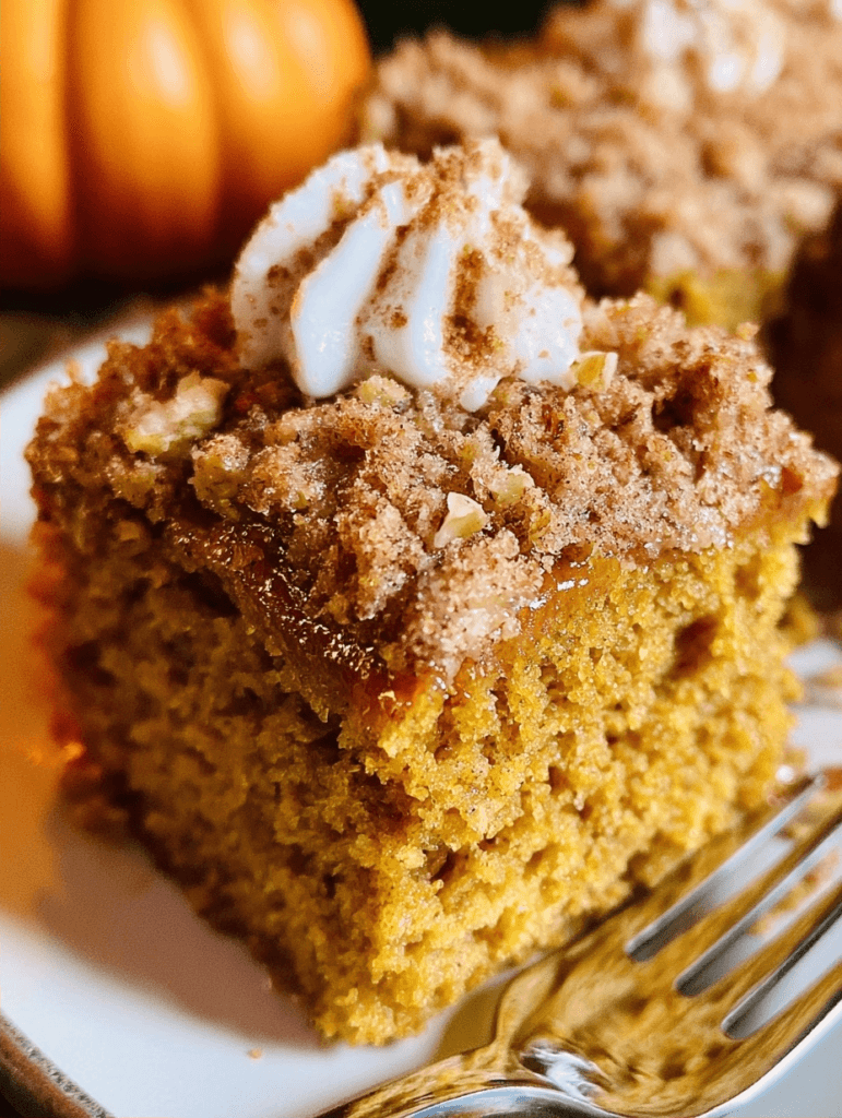 20-Min Healthy Pumpkin Coffee Cake