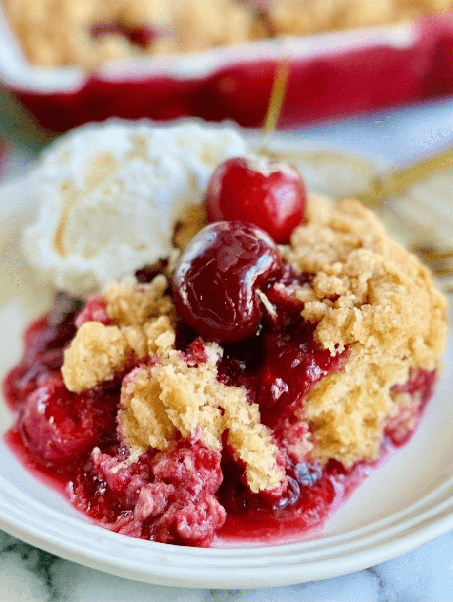 Cherry Dump Cake 20-Min Fast Preparation Guide