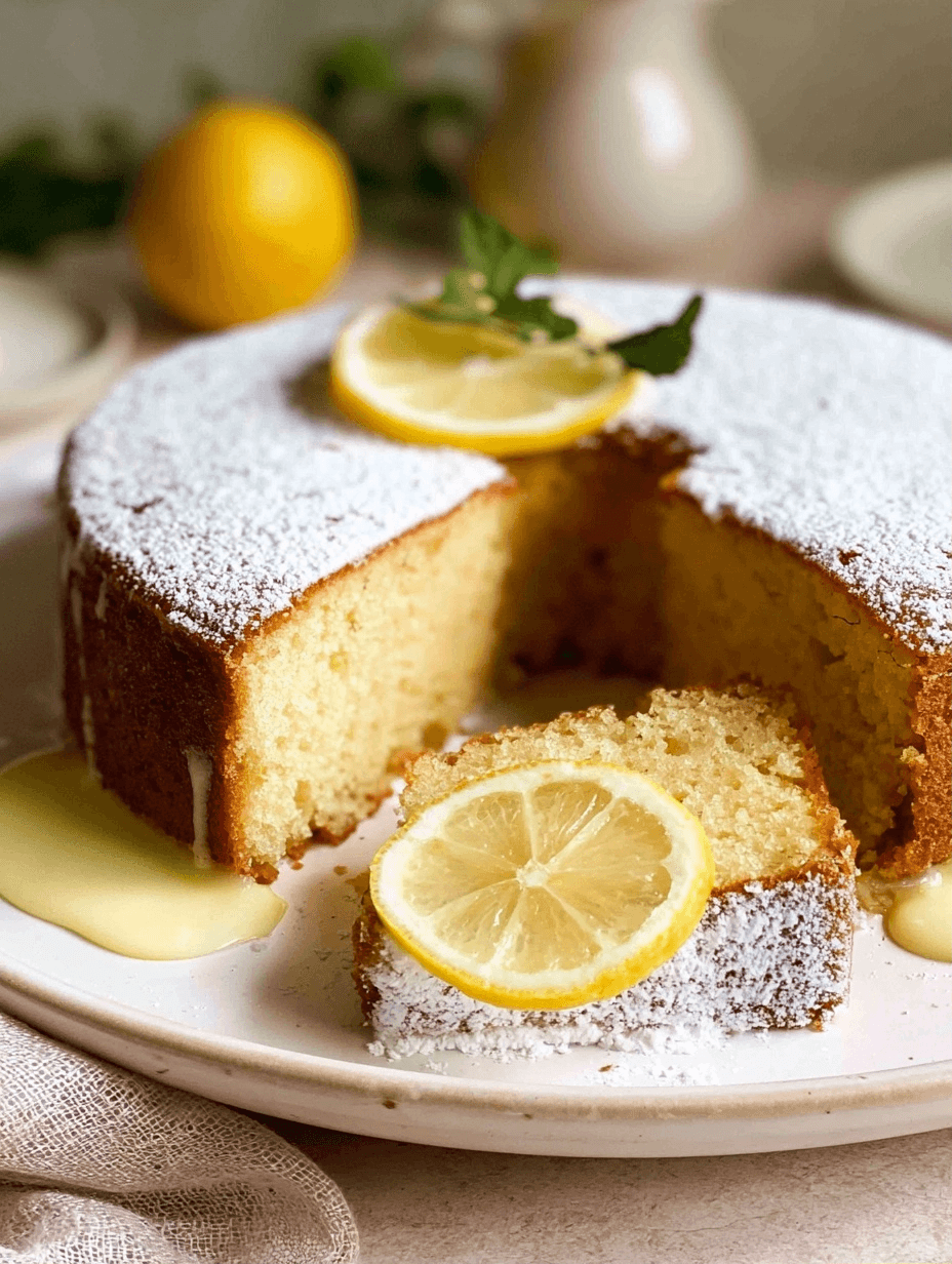 20-Min Healthy Lemon Yogurt Cake