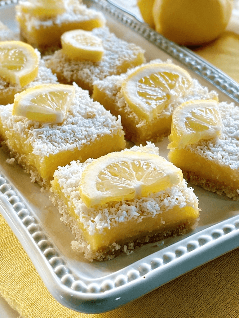 Dairy-Free Lemon Bars Recipe (Coconut Cream)