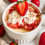 20-Min Healthy Strawberry Mug Cake