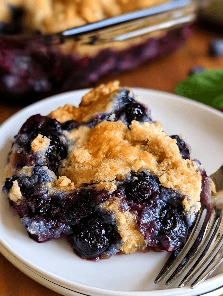 Blueberry Dump Cake 20-Min Prep Recipe