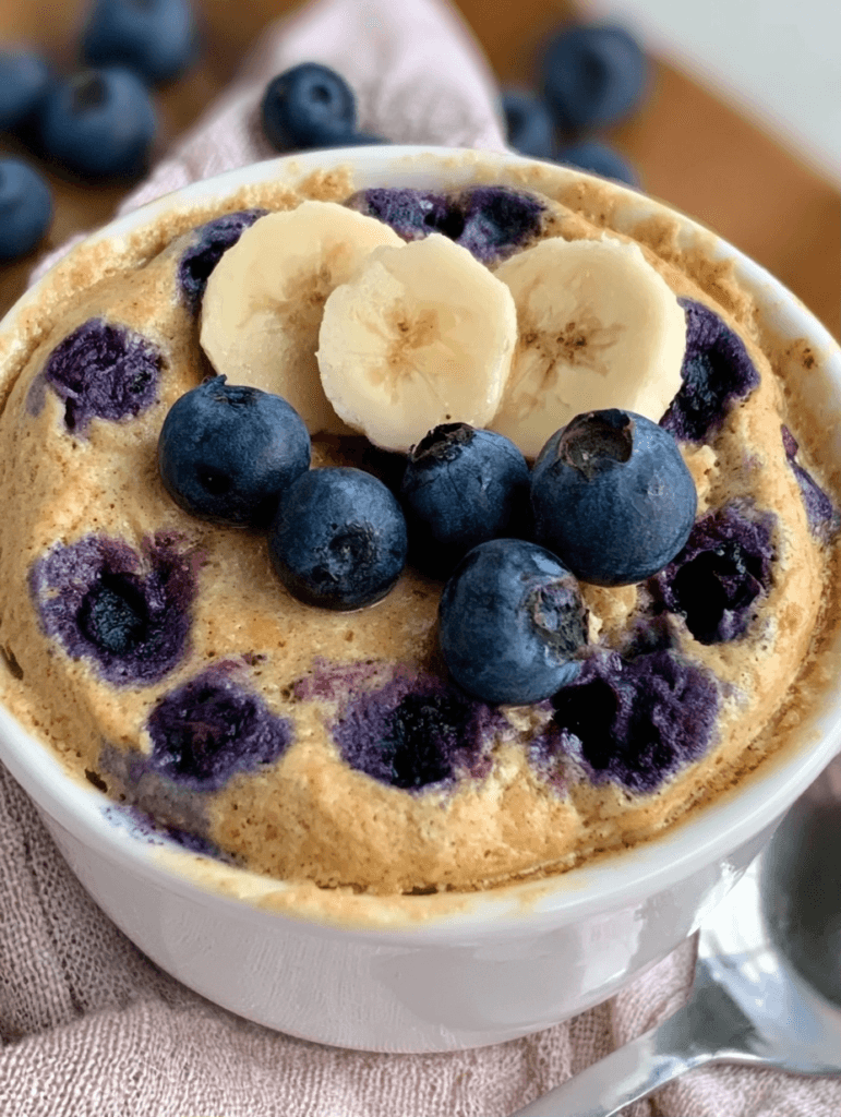 20-Min Healthy Blueberry Mug Cake