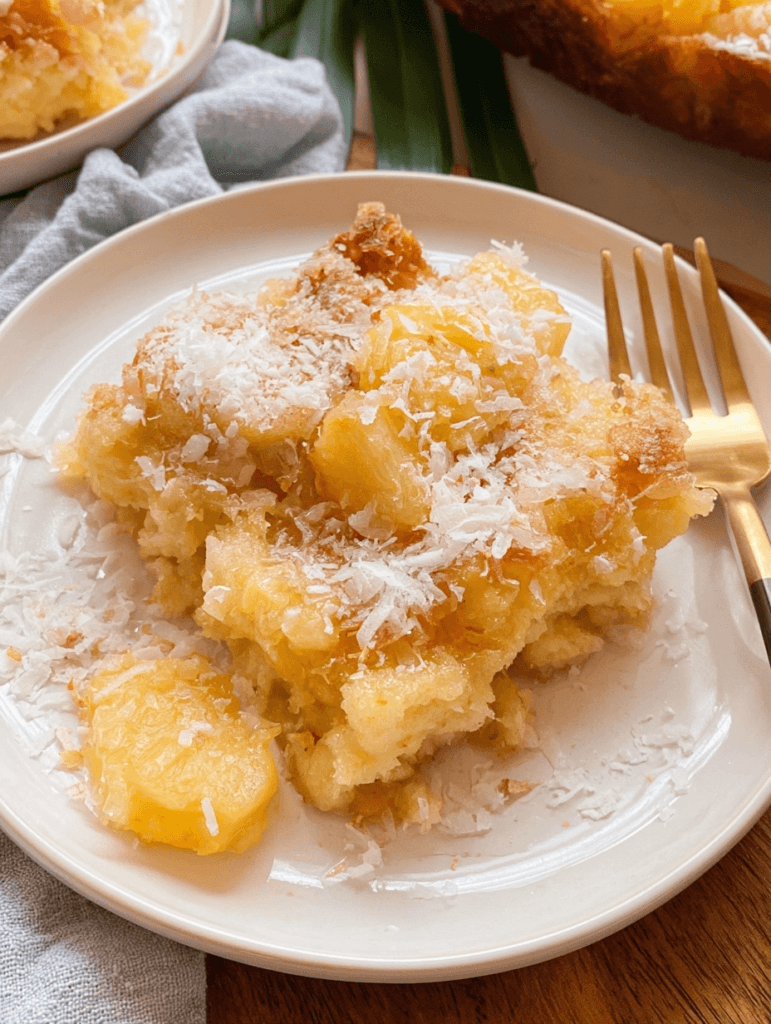 Tropical Coconut Dump Cake Fast and Easy Recipe