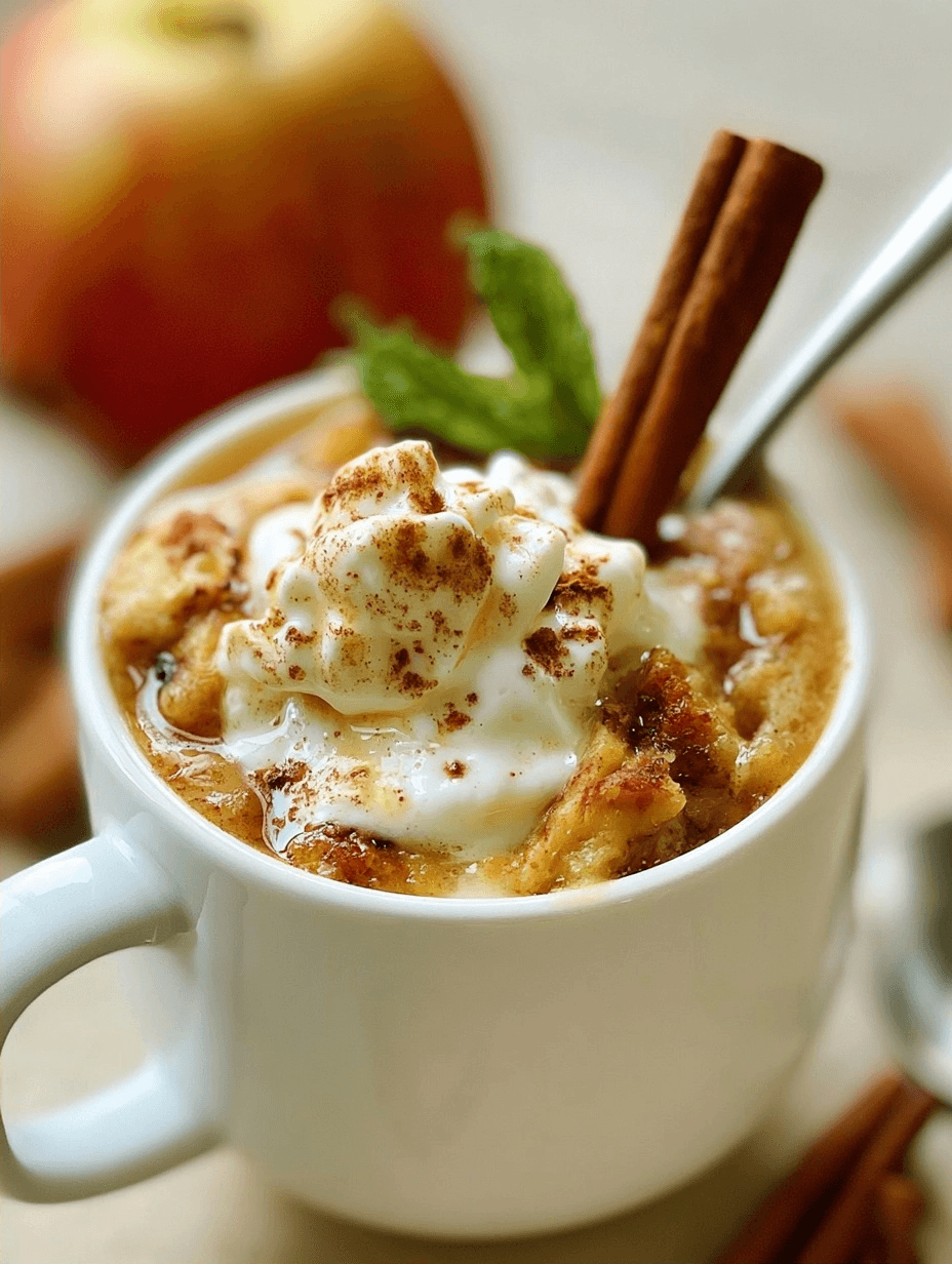 20-Min Healthy Spiced Apple Mug Cake 2 20-Min Healthy Spiced Apple Mug Cake