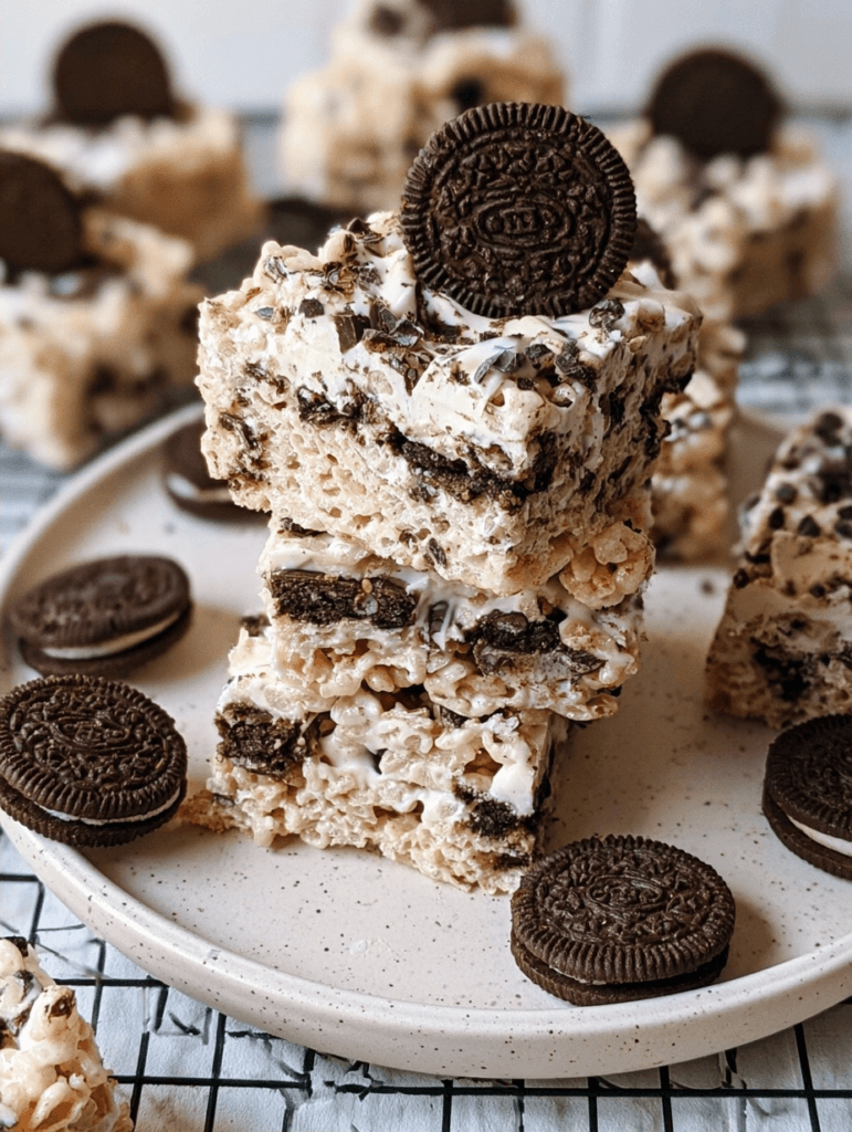 Oreo Rice Krispie Treats Recipe for Easy Dessert