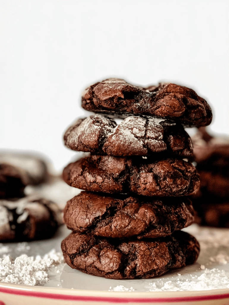 Double Chocolate Crinkle Cookies Recipe