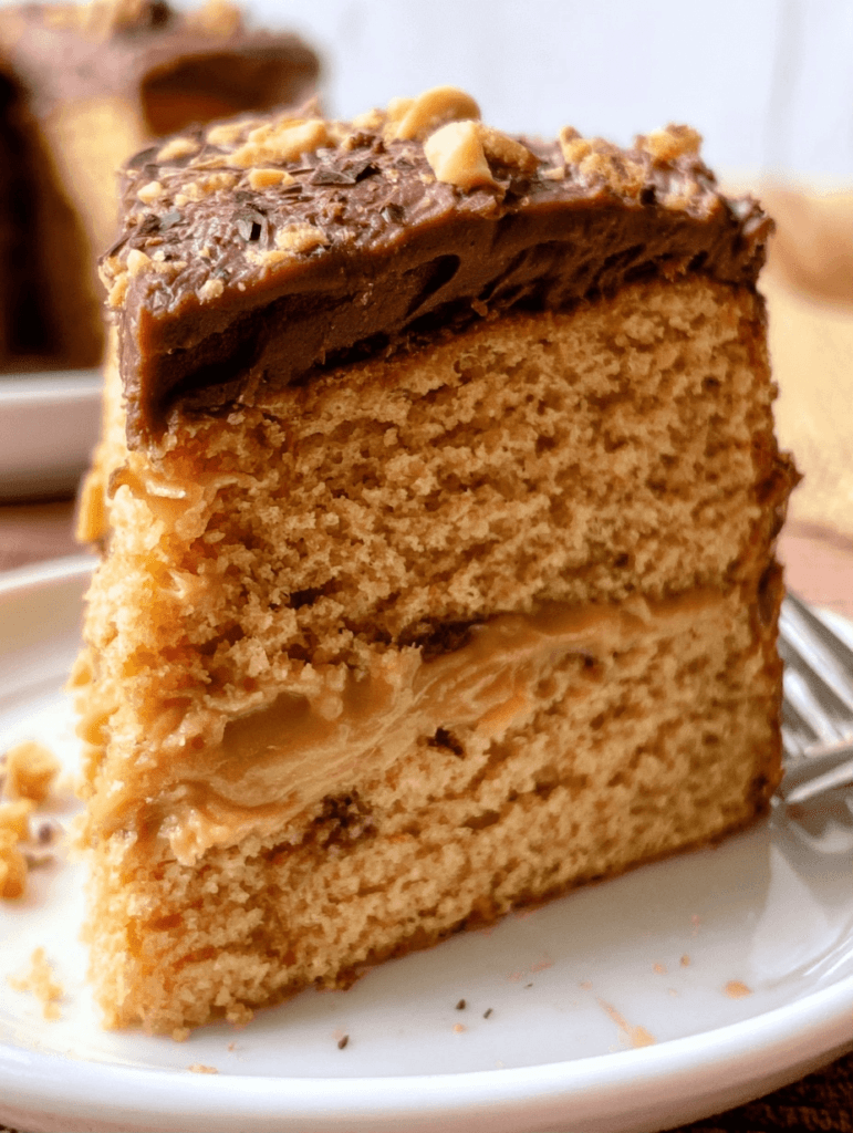 Peanut Butter Cake with Rich Chocolate Frosting