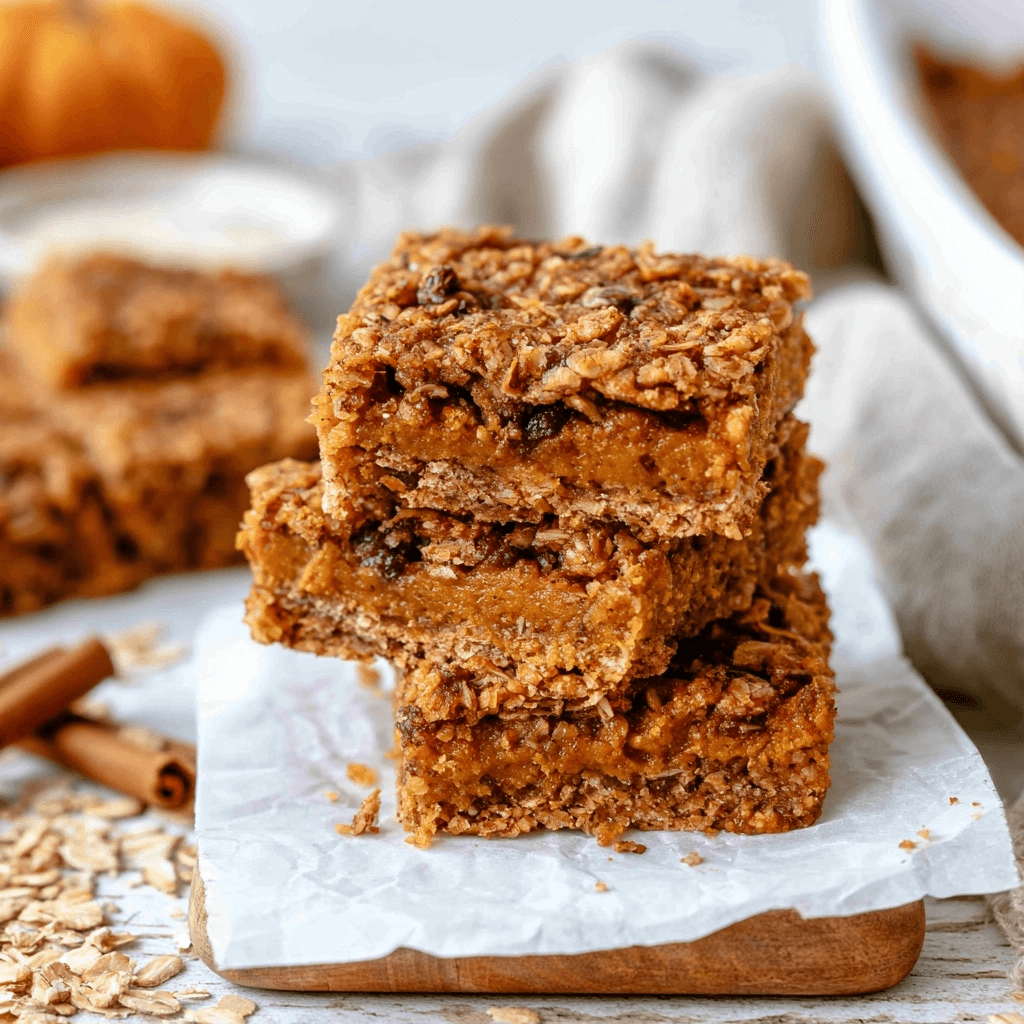 Gluten-Free Pumpkin Oat Bars for Easy Baking