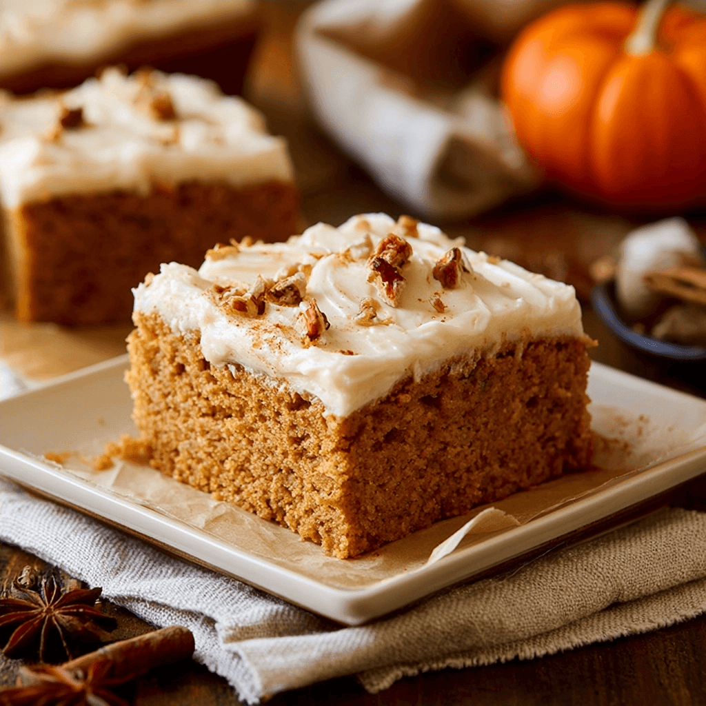 Pumpkin Sheet Cake Recipe for Easy Fall Baking