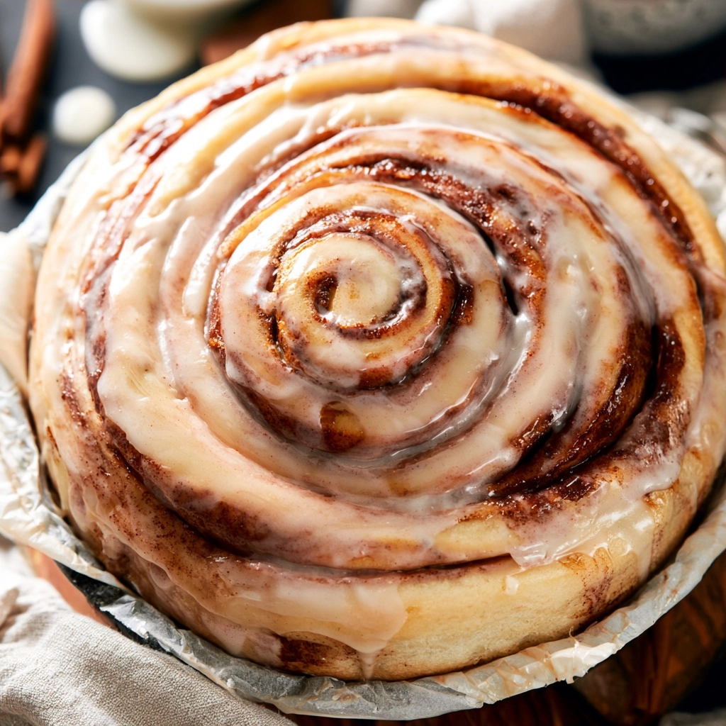 Giant Cinnamon Roll Cake: Easy Breakfast Masterpiece