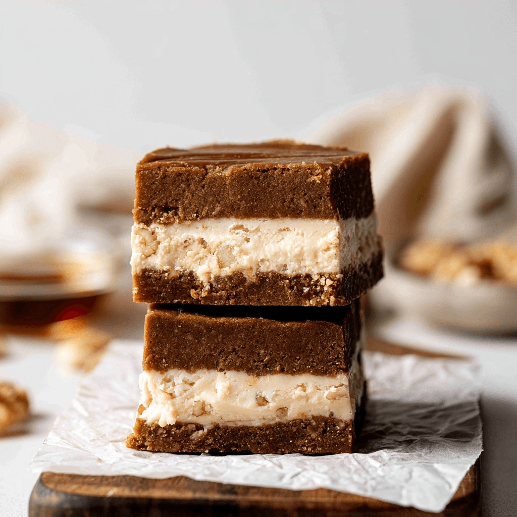 Maple Nut Fudge Brownie Ice Cream Sandwiches