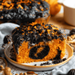 Halloween Black & Orange Dump Cake Recipe