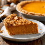 Pumpkin Pie (Almond Crust) Recipe for Fall Holidays