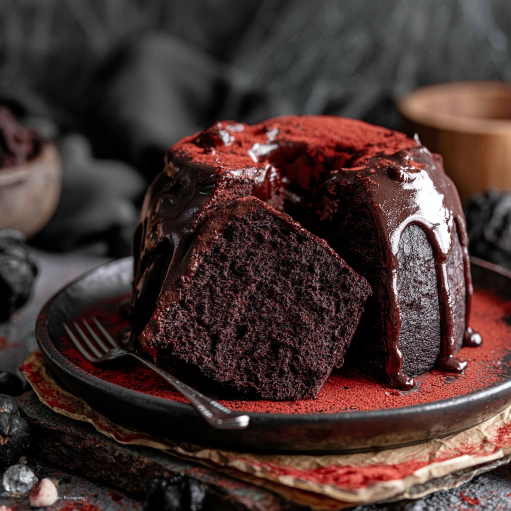 Healthy Spooky Cocoa Cake Recipe