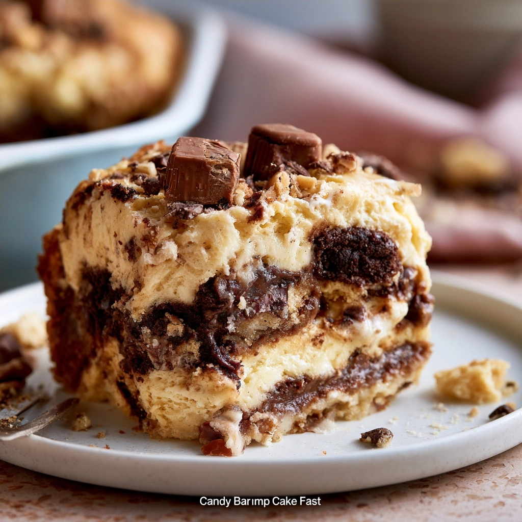 Candy Bar Dump Cake Fast and Easy Recipe