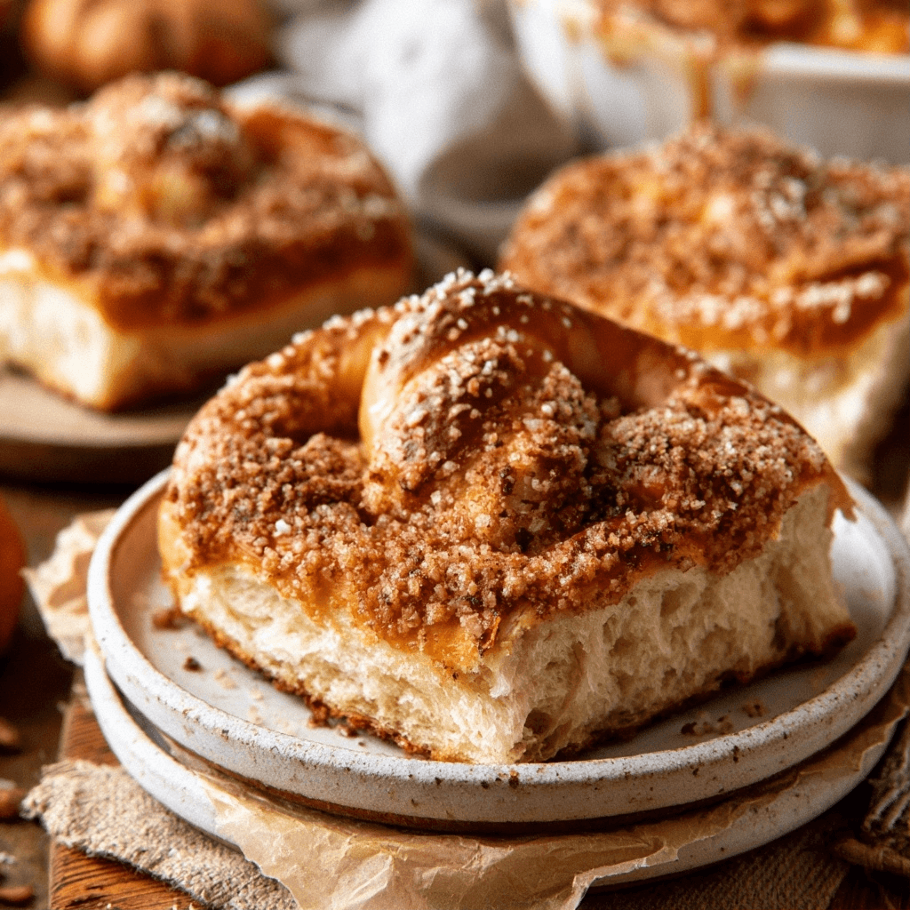 Pretzel Pumpkins Made Easy with Apple Crumb Cake