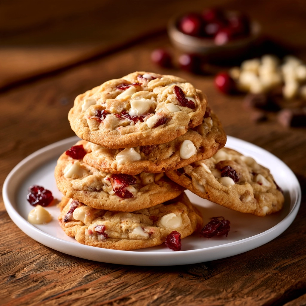 Cranberry White Choco Cookies Recipe