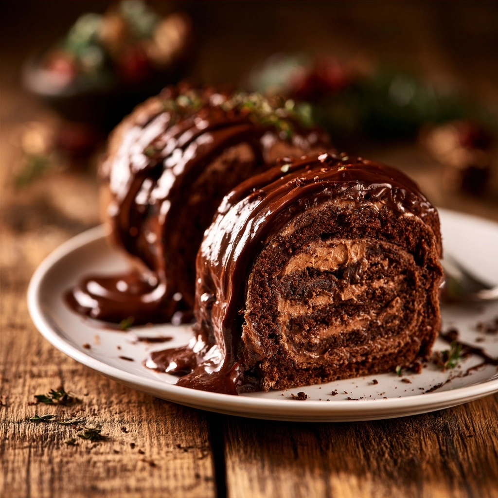 Christmas Yule Log Cake Recipe