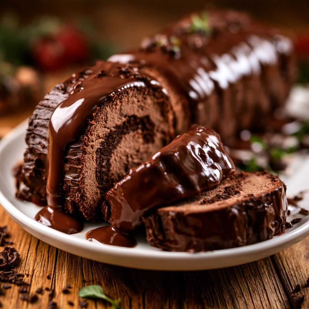 Chocolate Yule Log Cake Recipe