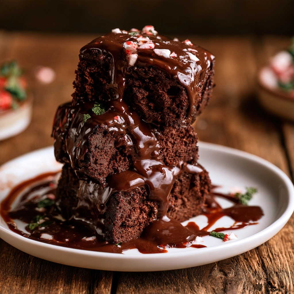 Peppermint Hot Chocolate Cake Recipe