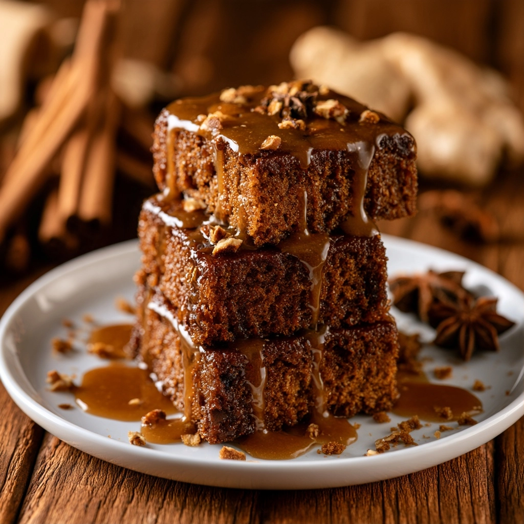 Gingerbread Poke Cake: A Spiced Holiday Dessert
