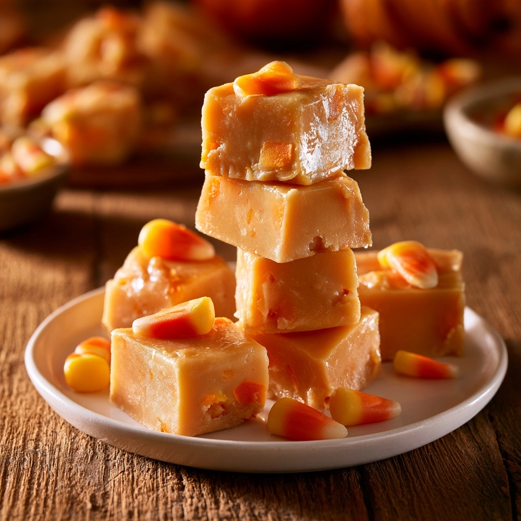 Easy Halloween Candy Corn Fudge Recipe