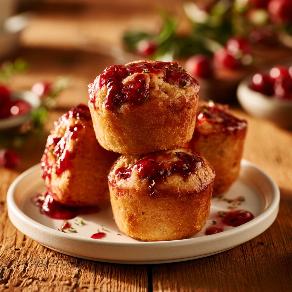 Easy Cranberry Sauce Muffins Recipe